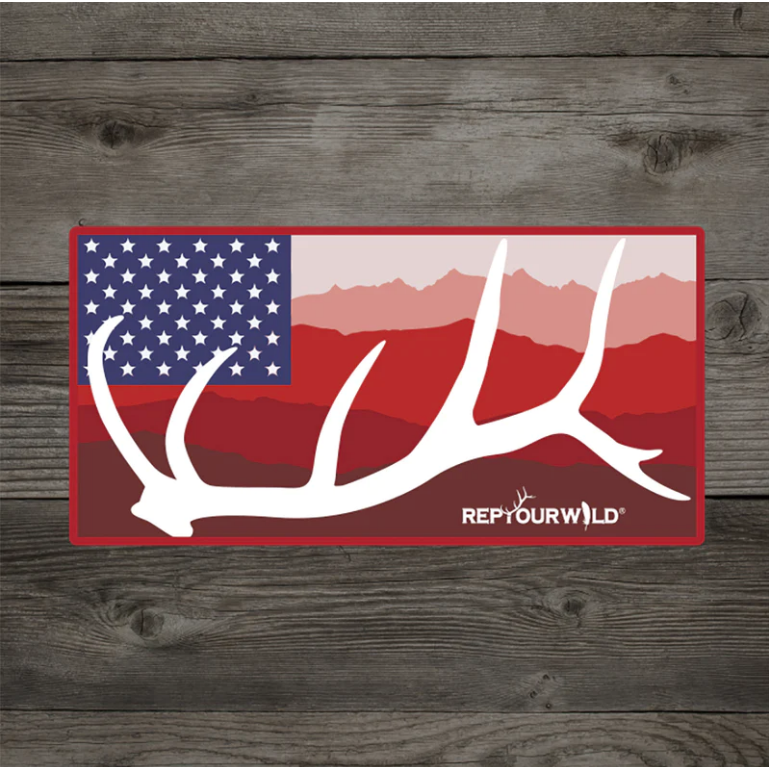 Rep Your Water Wild USA Sticker
